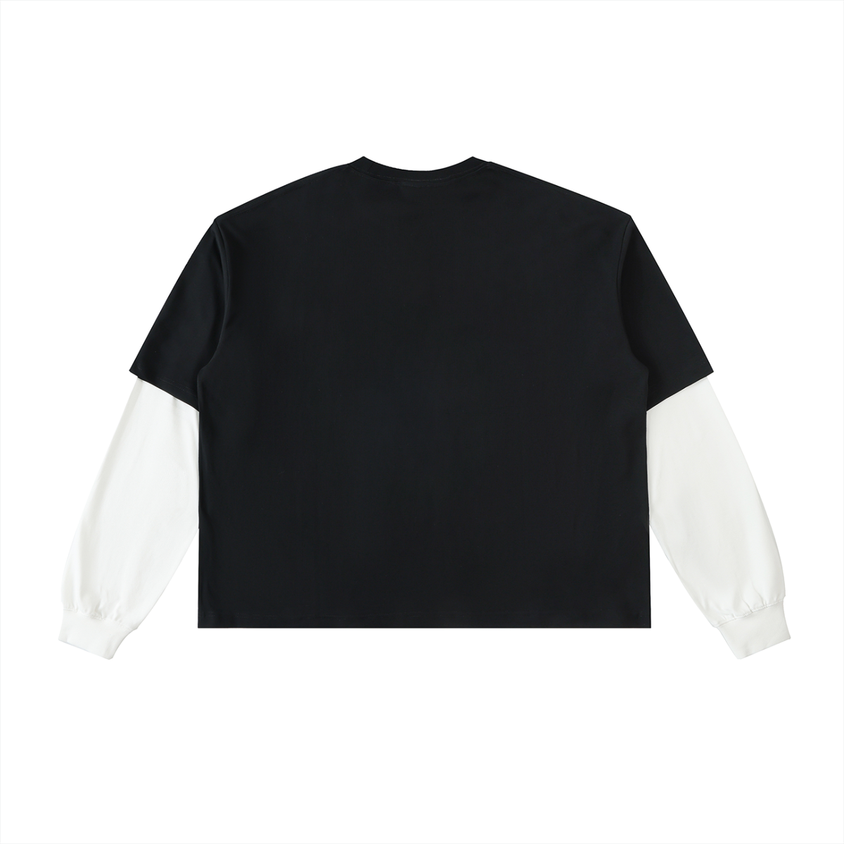 What Remains - Ghostly Love - Layered Contrast Sleeve Cotton T-Shirt